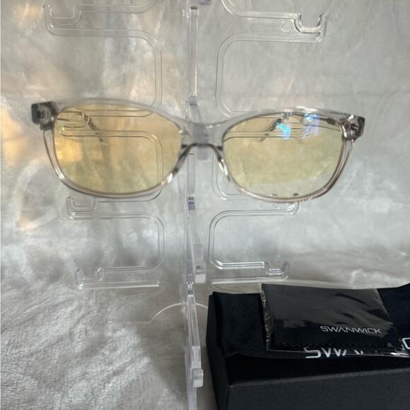 Swanwick Day Crystal Diamond Glasses Blue Light Blocking Glasses (large ref 2050 - Picture 4 of 5